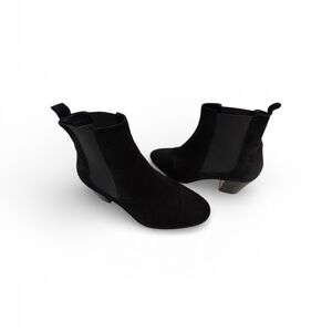 Aquatalia Black Suede Ankle Boots, 10 1/2